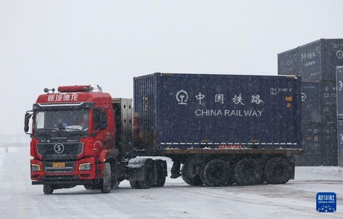 追着雪花看新疆丨数九寒天生产忙 道路货物运输